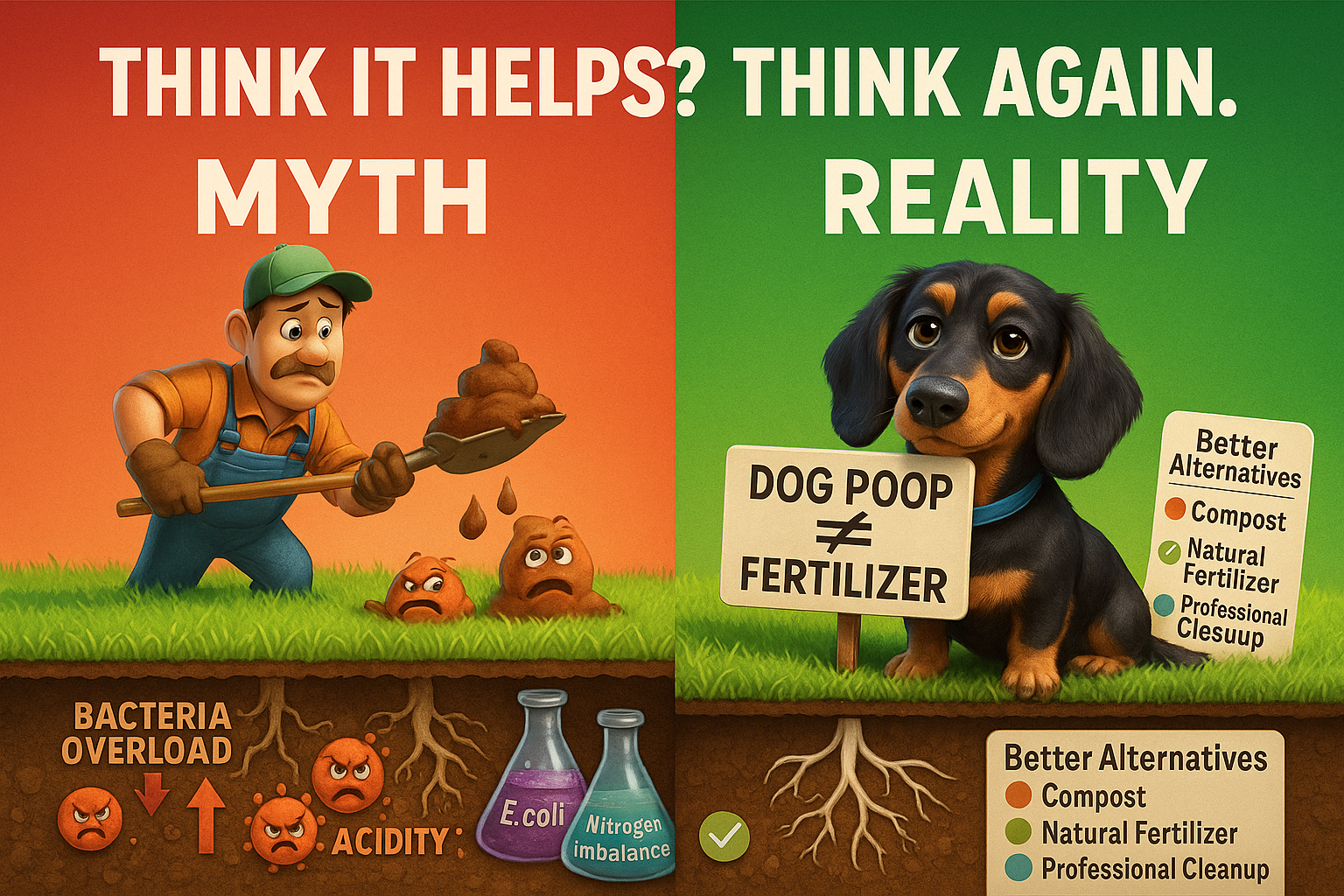 The Dog Poop Fertilizer Myth: Is Pet Waste Really Good for Your Lawn?